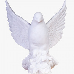 Скульптура из мрамора S_54 Голубь взлетающий